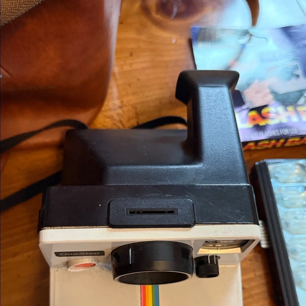 Polaroid OneStep Rainbow Instant Camera - Black and White